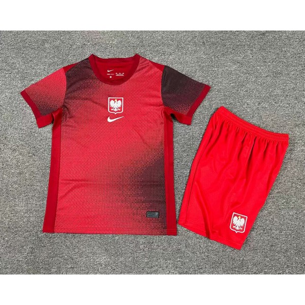 Camiseta Polonia Replica Segunda Ropa Niño 2024/25